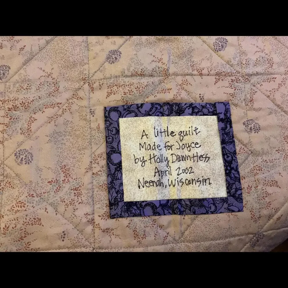 Handmade Quilted Table Runner with Tassels 34” x 12”